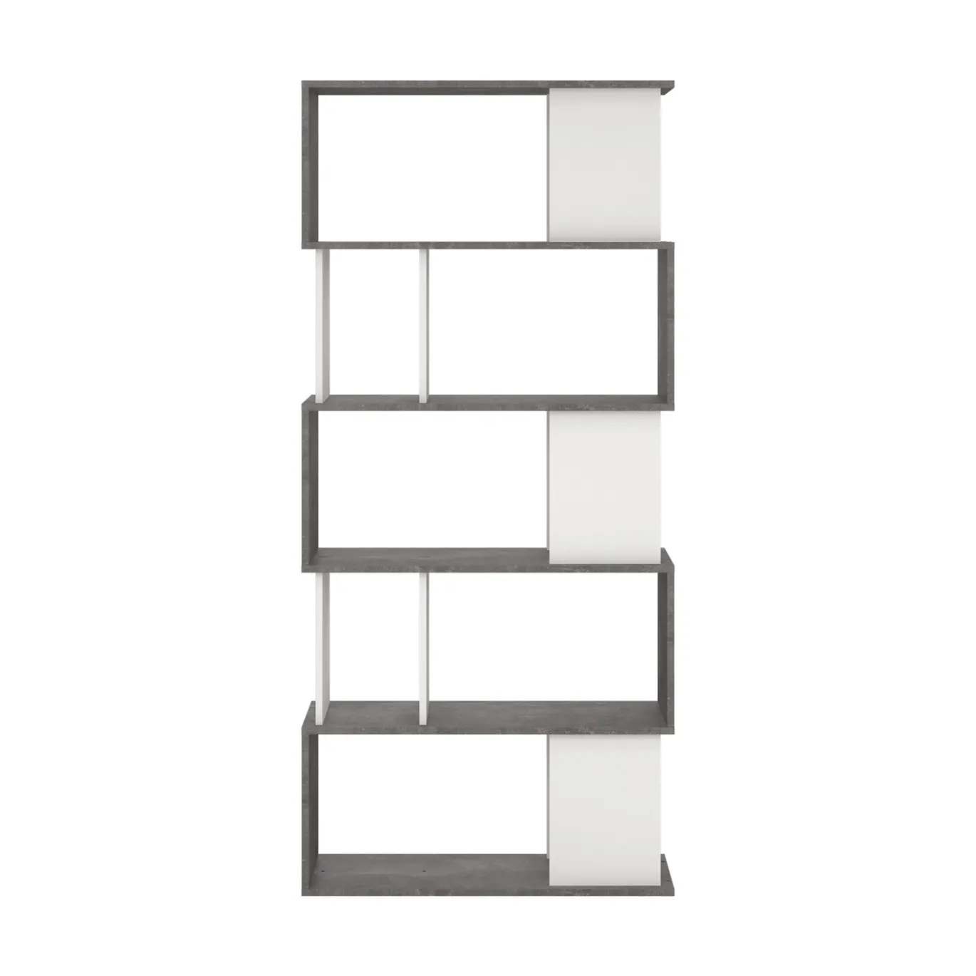 Boekenkast Maze Wit Oxide Beton - Giga Living