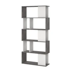 Boekenkast Maze Wit Oxide Beton - Giga Living