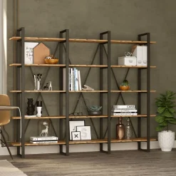 Boekenkast Melun Melamine Atlantic Pine