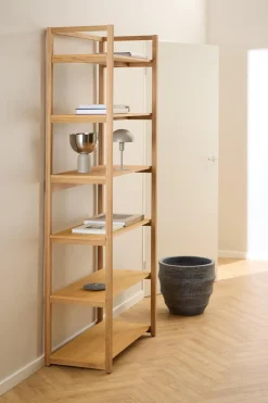 Boekenkast Mista Eikenfineer 199cm - Giga Living