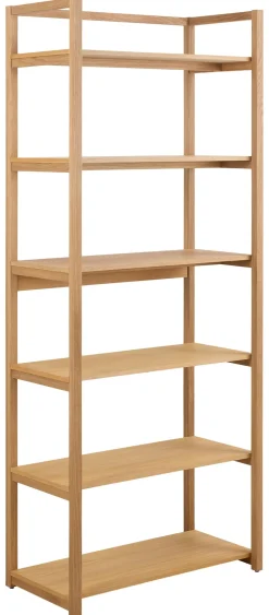 Boekenkast Mista Eikenfineer 199cm - Giga Living