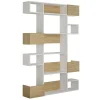 Boekenkast Niho Melamine Wit Eiken
