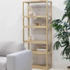 Boekenkast Noëlle 200cm Naturel - Giga Meubel