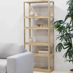Boekenkast Noëlle 200cm Naturel - Giga Meubel