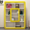 Boekenkast Orkide Geel/Wit 140cm