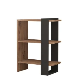 Boekenkast Ova Bruin/Antraciet 70cm