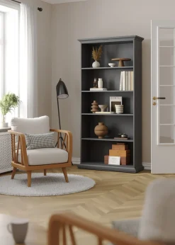 Boekenkast Paris Matgrijs - Giga Living