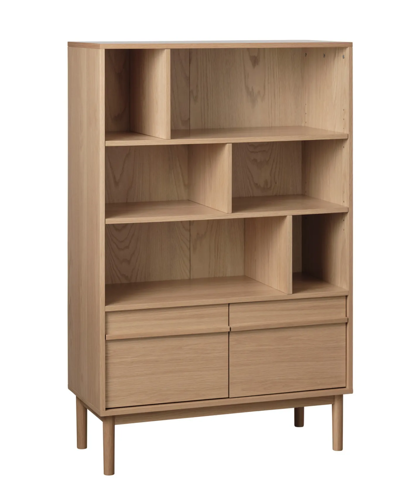 Boekenkast Ponza Naturel Eiken 140cm - Giga Living
