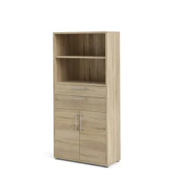 Boekenkast Prima Naturel 2-lades 186cm - Giga Living