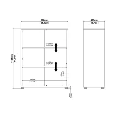 Boekenkast Prima Wit - Giga Living