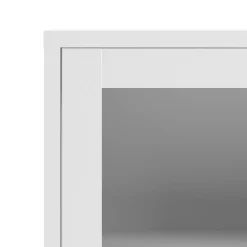 Boekenkast Prima Wit Met Glas - Giga Living