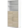 Boekenkast Prima Wit/Naturel 186cm - Giga Living