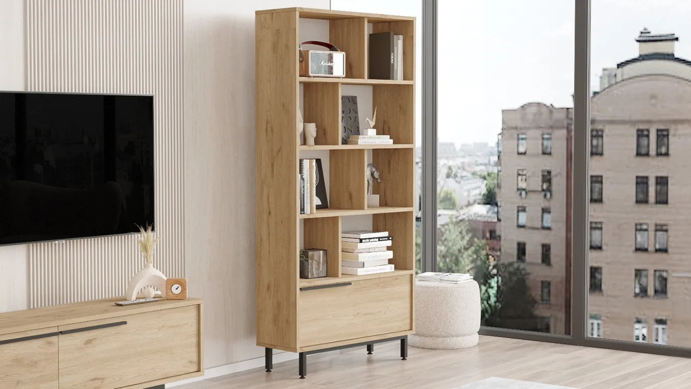 Boekenkast Roard Naturel 175cm