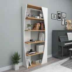 Boekenkast Selge Wit/Naturel 150cm