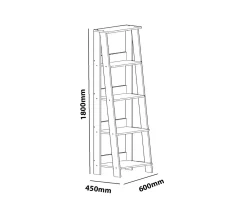 Boekenkast Setre Wit 180cm