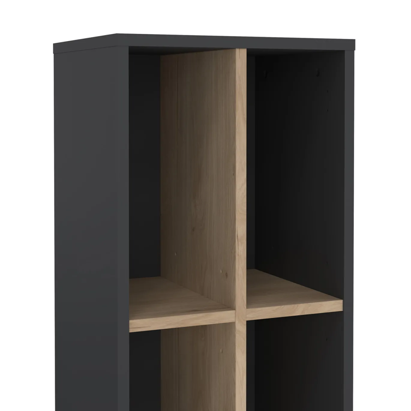Boekenkast Sign Jackson A Hickory Matgrijs 41x205cm - Giga Living