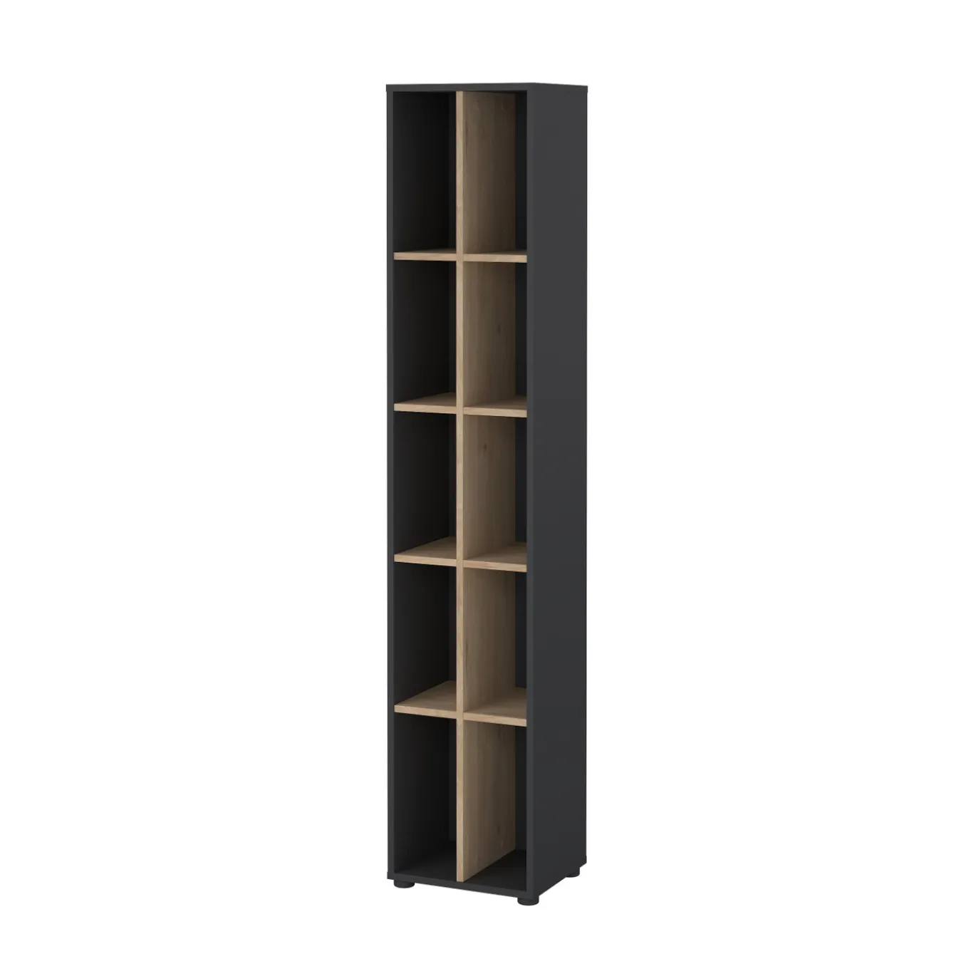 Boekenkast Sign Jackson A Hickory Matgrijs 41x205cm - Giga Living