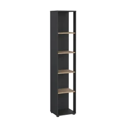 Boekenkast Sign Jackson B Hickory Matgrijs 41x205cm - Giga Living