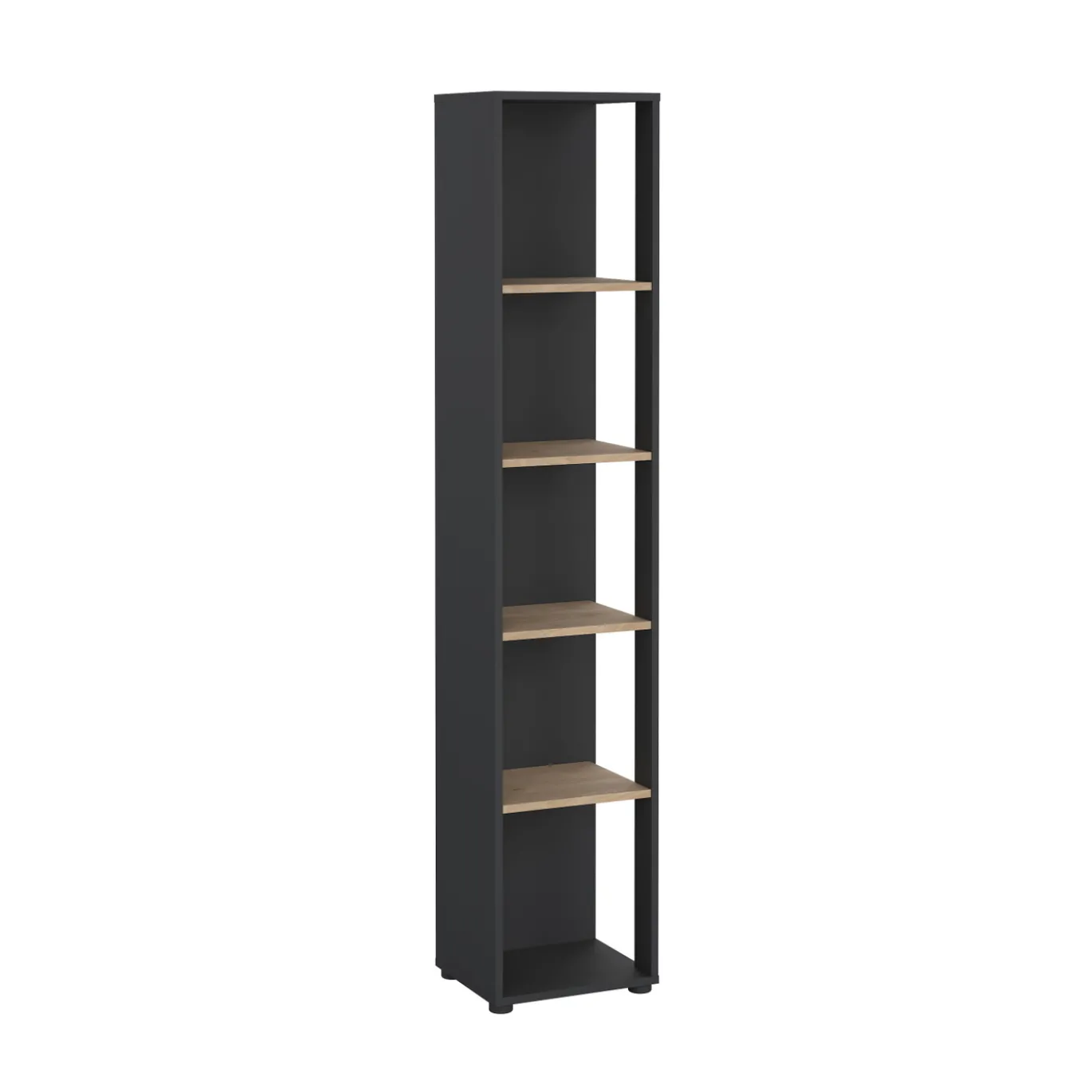 Boekenkast Sign Jackson B Hickory Matgrijs 41x205cm - Giga Living