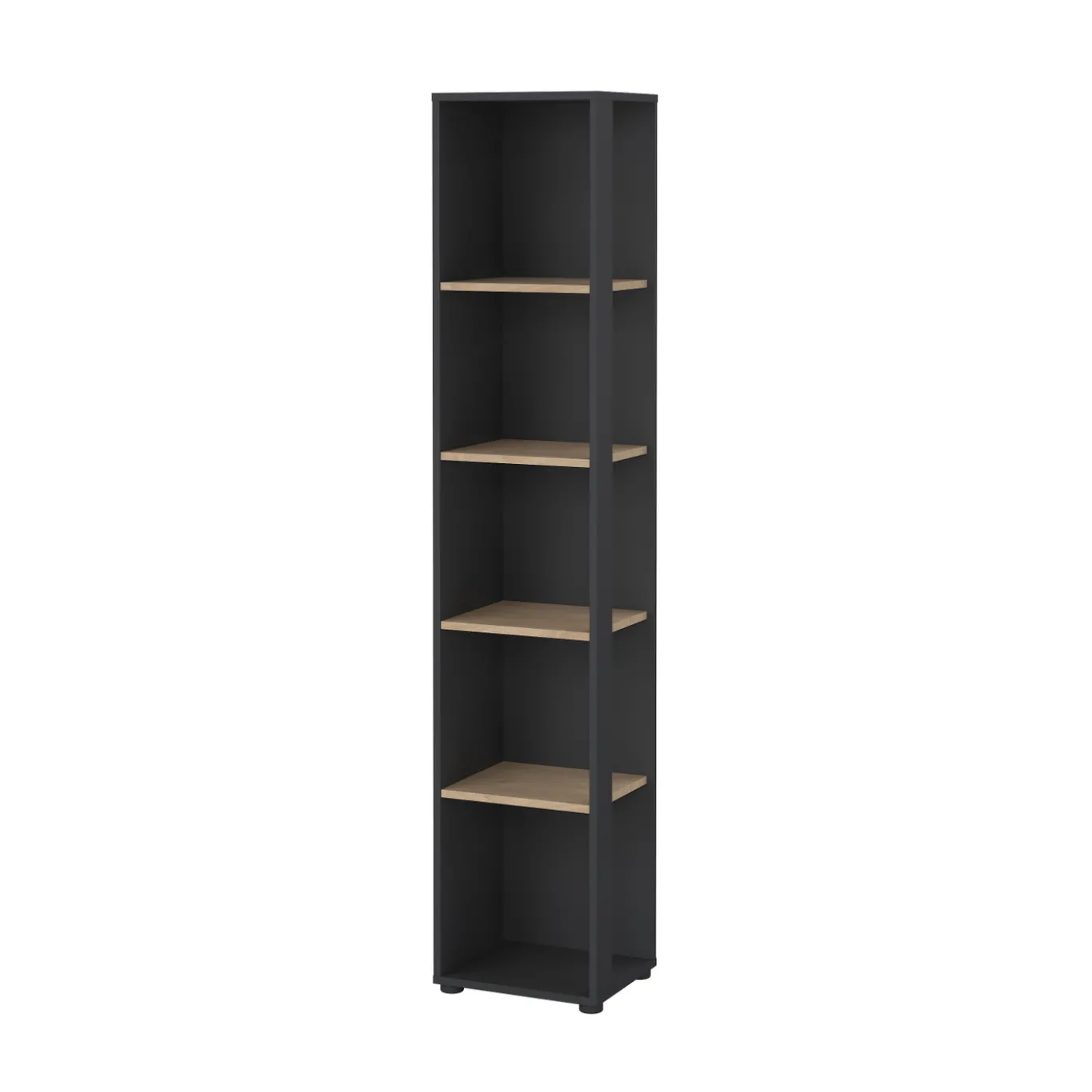 Boekenkast Sign Jackson B Hickory Matgrijs 41x205cm - Giga Living