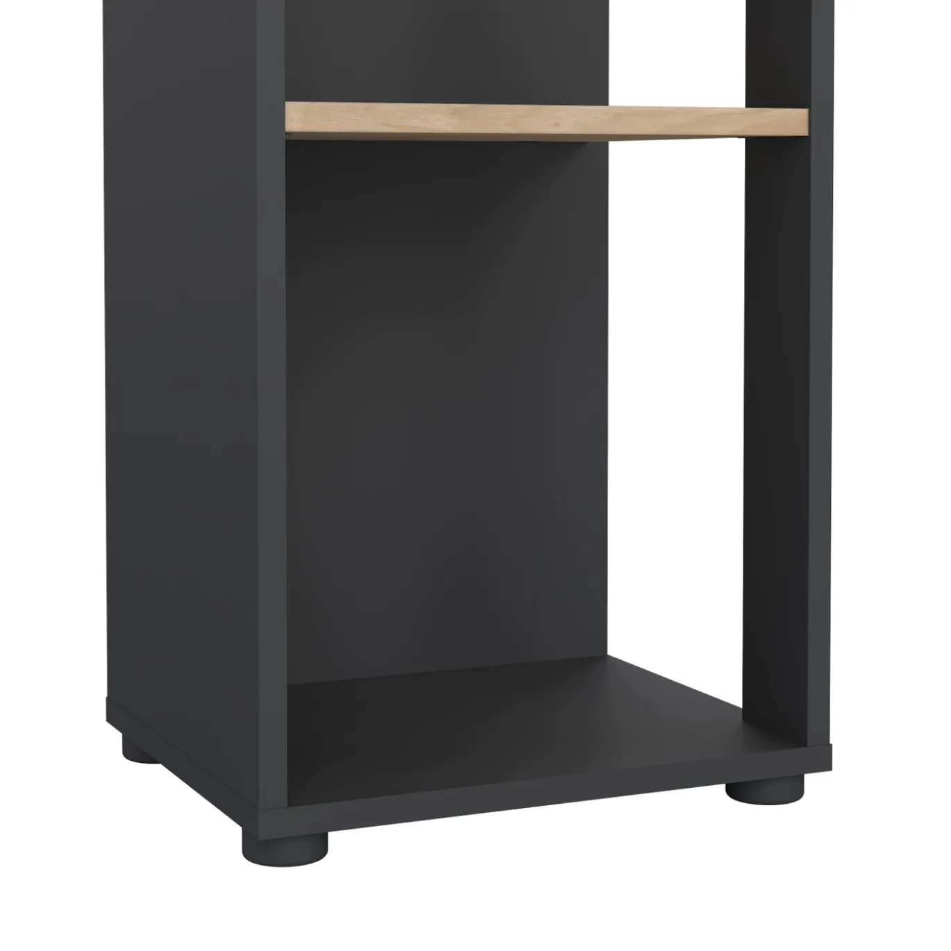 Boekenkast Sign Jackson B Hickory Matgrijs 41x205cm - Giga Living