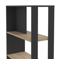 Boekenkast Sign Jackson Hickory Matgrijs 80x205cm - Giga Living