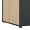 Boekenkast Sign Jackson Hickory Matgrijs 124cm - Giga Living