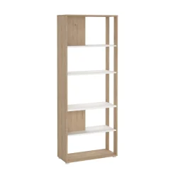Boekenkast Sign Wit Jackson Hickory 80x205cm - Giga Living