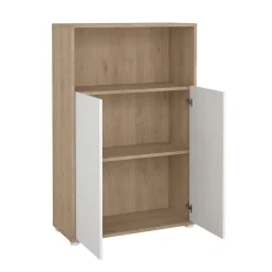 Boekenkast Sign Wit Jackson Hickory 124cm - Giga Living