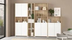 Boekenkast Sign Wit Jackson Hickory - Giga Living