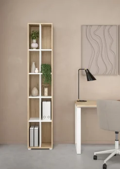 Boekenkast Sign Wit Jackson Hickory - Giga Living