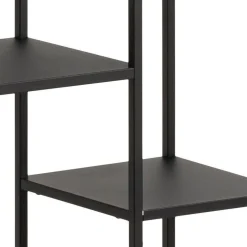 Boekenkast Valencia Metal Zwart 165cm - Giga Living