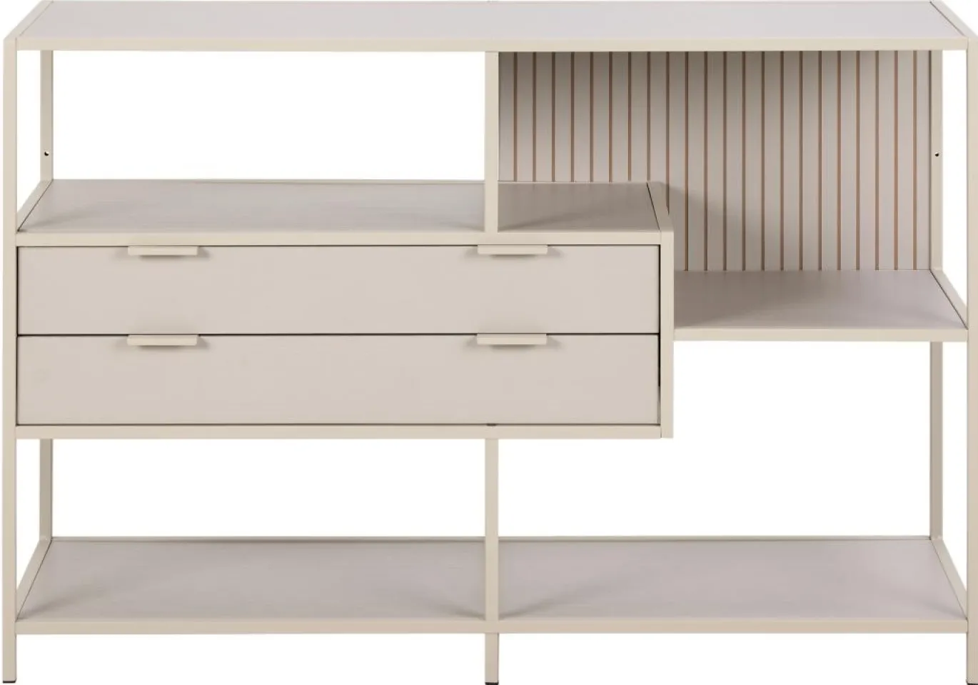 Boekenkast Varven Melamine Grijs Met Lades 114cm - Giga Living