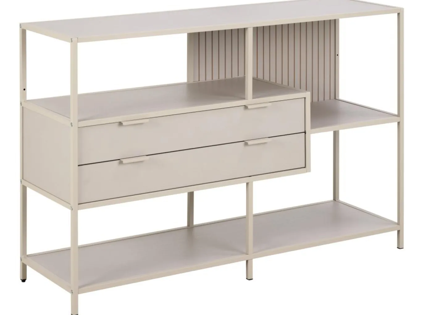 Boekenkast Varven Melamine Grijs Met Lades 114cm - Giga Living