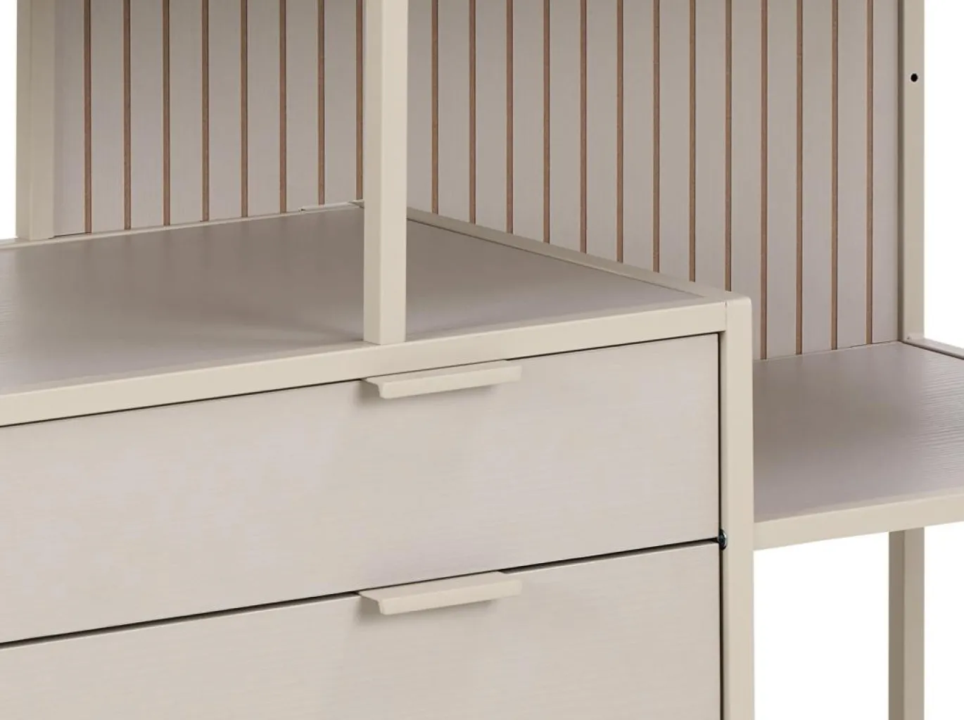 Boekenkast Varven Melamine Grijs Met Lades 114cm - Giga Living