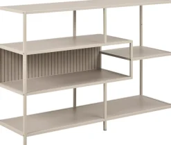 Boekenkast Varven Melamine Grijs Open 114cm - Giga Living