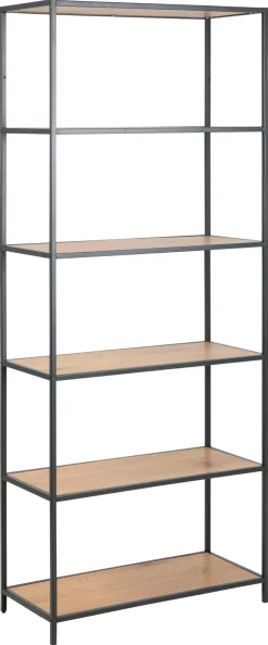 Boekenkast Varven Paper Mat Wild Eiken 185cm - Giga Living