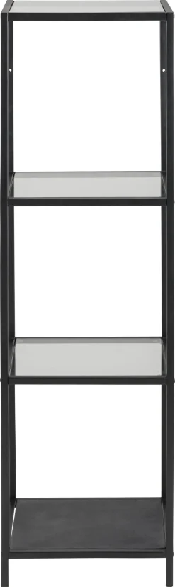 Boekenkast Vayen Glas Zwart 119,5cm - Giga Living