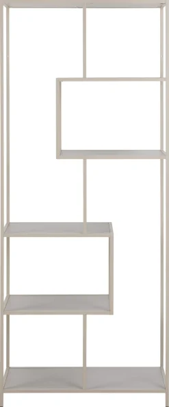 Boekenkast Vayen Grijs 77x185cm - Giga Living