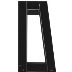 Boekenkast Zoster Mdf Zwart 180cm - Giga Living
