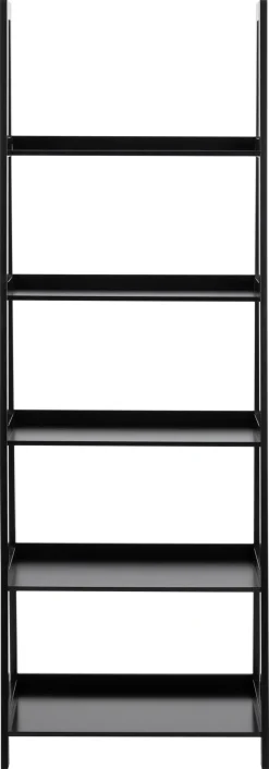 Boekenkast Zoster Mdf Zwart 180cm - Giga Living
