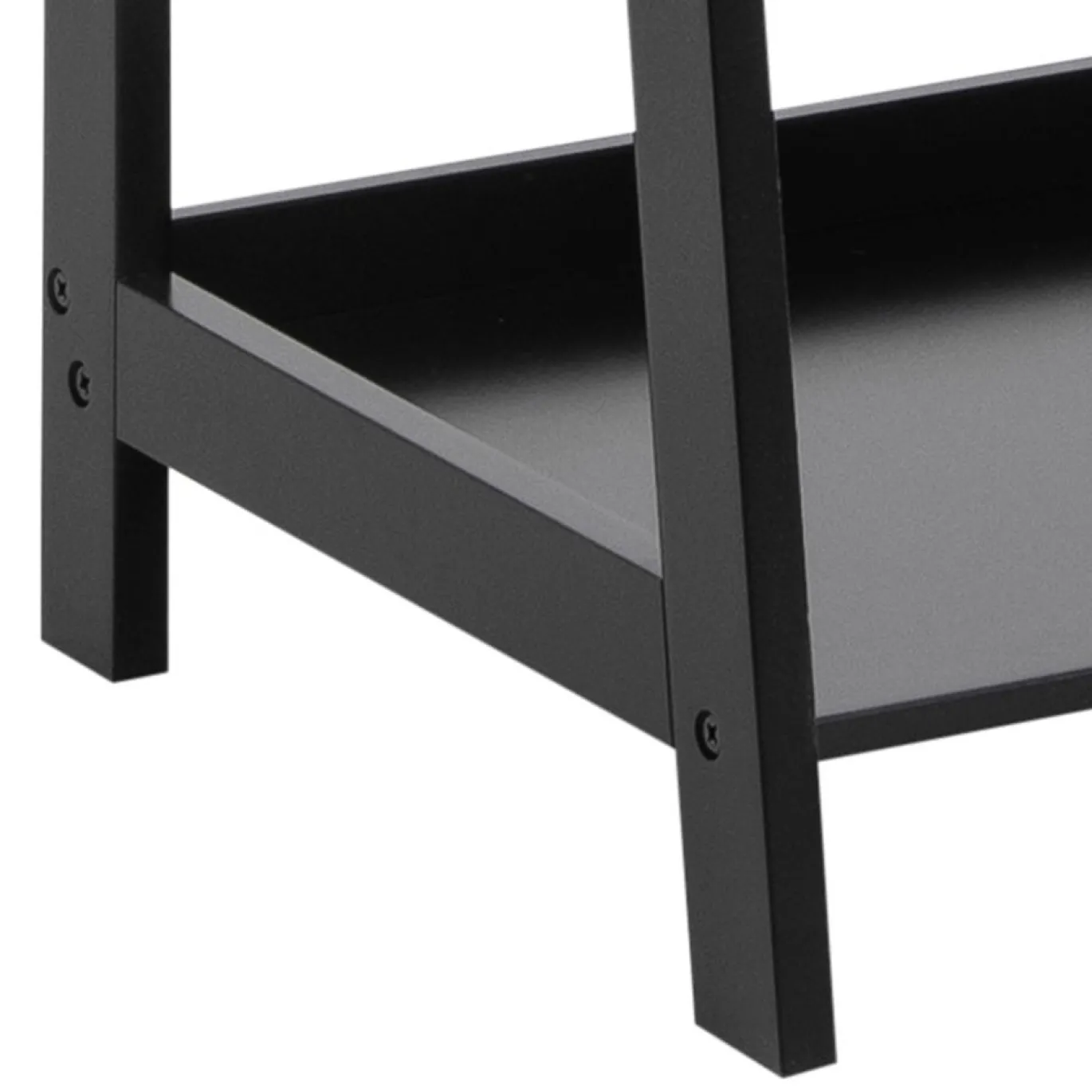 Boekenkast Zoster Mdf Zwart 180cm - Giga Living
