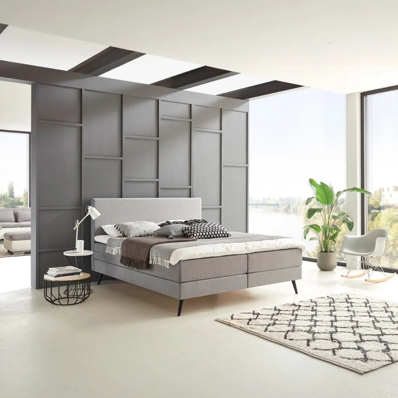 Boxspring Hugo Beige 180x200cm - Giga Meubel