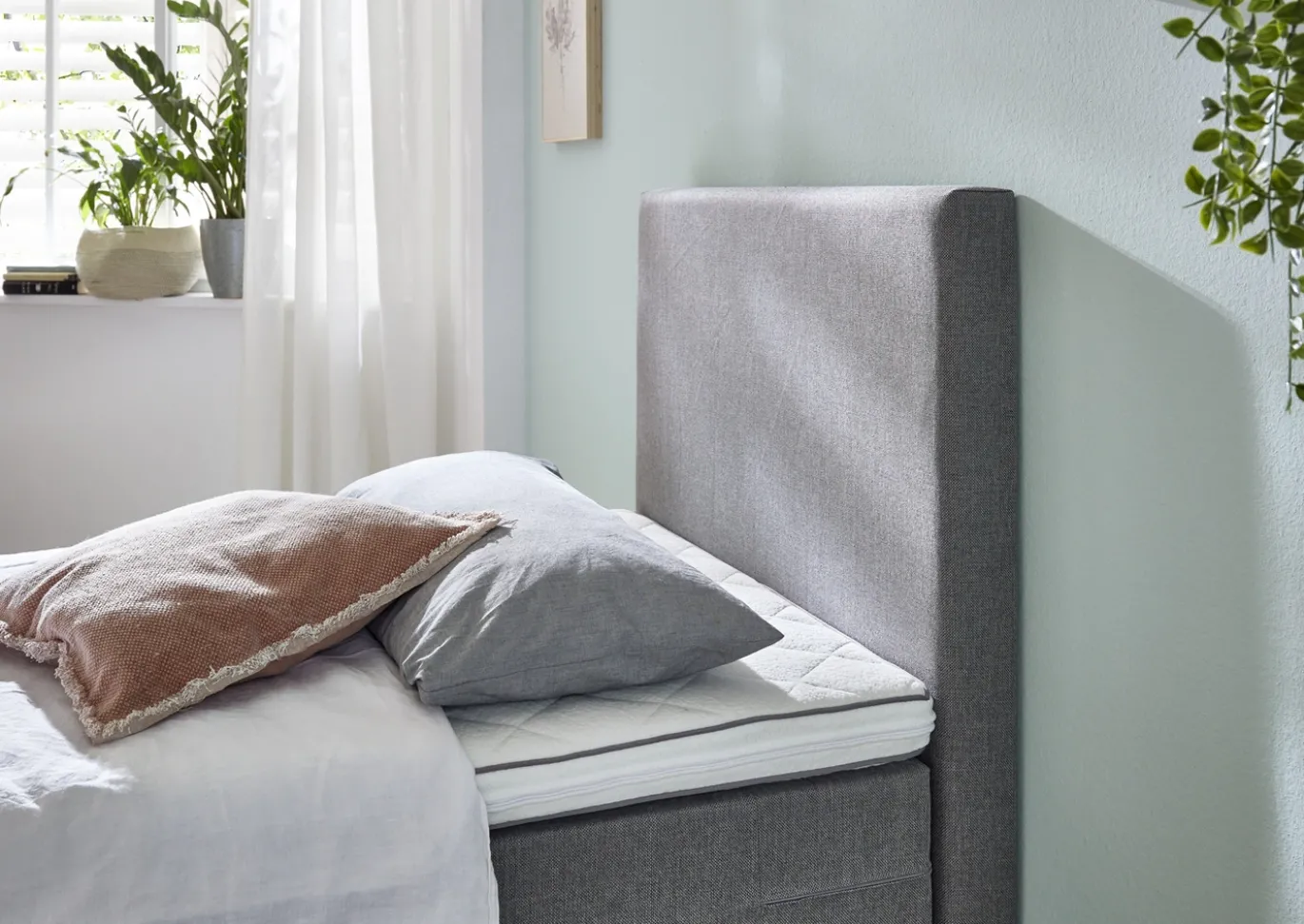 Boxspring Hugo Grey 90x200cm