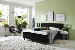 Boxspring Vienna Zwart 120x200cm - Giga Meubel