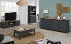 Buffetkast Miranda Blauw wax - Giga Meubel