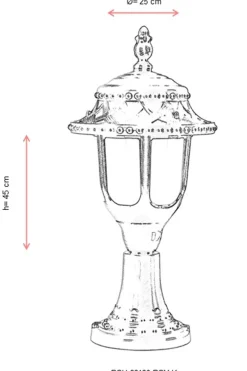 Buitenlamp Anneloes Zwart
