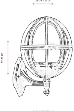Buitenwandlamp Maryam Zwart