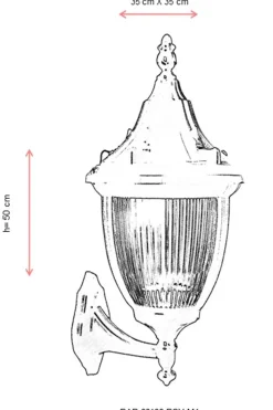 Buitenwandlamp Rico Zwart