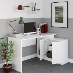 Bureau Basak Melamine Wit